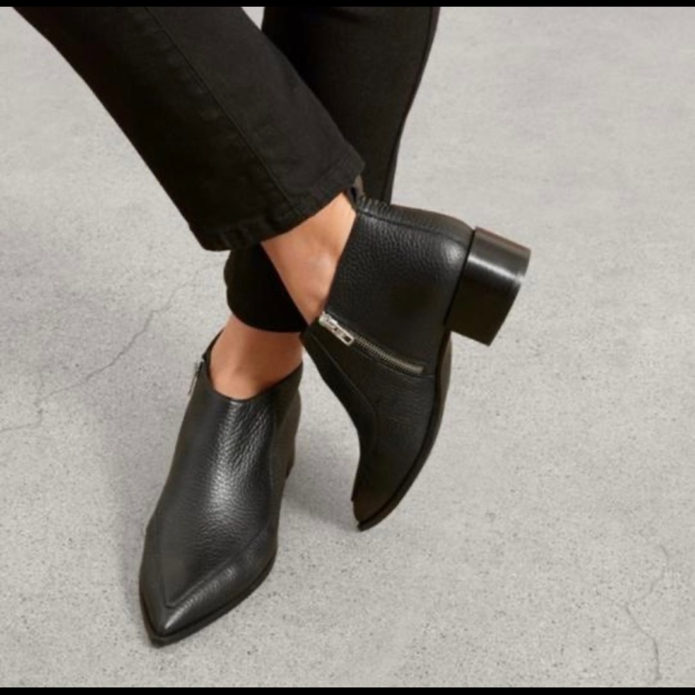 Everlane The Boss Bootie Italian Leather Black 8.5